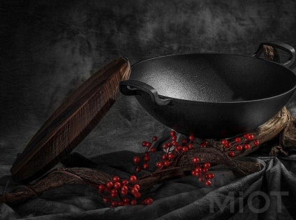 Сковорода чавунна WOK Xiaomi Yi wu yi shi  32 см