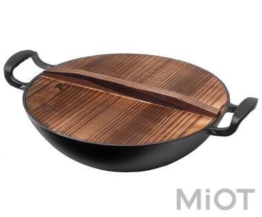 Сковорода чавунна WOK Xiaomi Yi wu yi shi  32 см