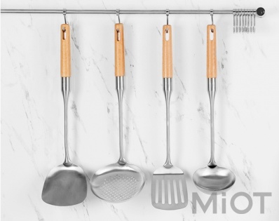 Шумовка Xiaomi Yi wu yi shi Beech handle stainless steel shovel spoon