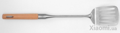 Лопатка для жарки Xiaomi Yi wu yi shi Beech handle stainless steel shovel spoon (6970936350132)