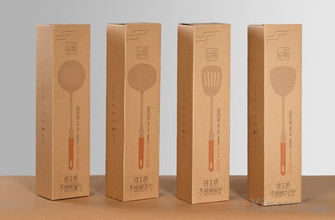 Набор кухонных принадлежностей Xiaomi Yi wu yi shi Beech handle stainless steel shovel spoon SET 4 pcs
