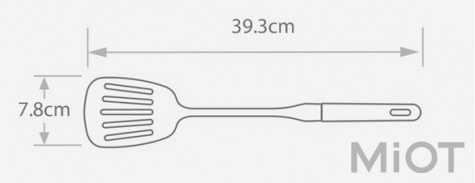 Лопатка для смаження Xiaomi Yi wu yi shi Beech handle stainless steel shovel spoon