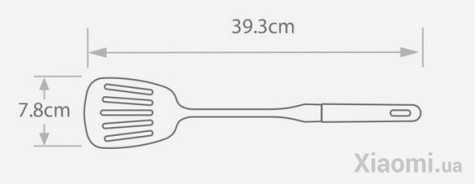 Лопатка для жарки Xiaomi Yi wu yi shi Beech handle stainless steel shovel spoon (6970936350132)
