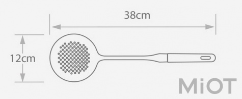 Шумовка Xiaomi Yi wu yi shi Beech handle stainless steel shovel spoon