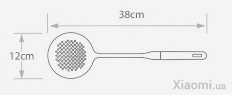 Шумовка Xiaomi Yi wu yi shi Beech handle stainless steel shovel spoon (6970936350149)