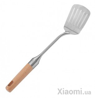 Лопатка для жарки Xiaomi Yi wu yi shi Beech handle stainless steel shovel spoon (6970936350132)
