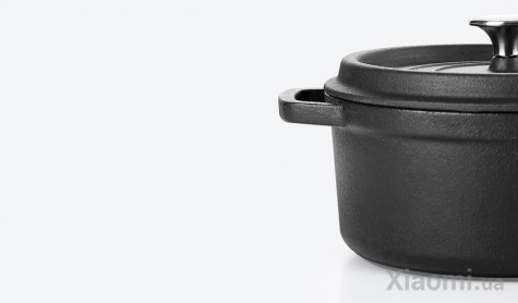 Кастрюля чугунная Xiaomi Yi wu yi shi Classic enamel pot 22 см Black