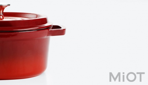 Каструля чавунна  Xiaomi Yi wu yi shi Classic enamel pot  22 см Red