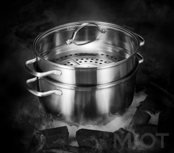 Набір Xiaomi Yi wu yi shi Jane stainless steel Кастрюля + Пароварка