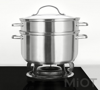 Набір Xiaomi Yi wu yi shi Jane stainless steel Кастрюля + Пароварка