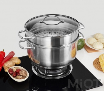 Набір Xiaomi Yi wu yi shi Jane stainless steel Кастрюля + Пароварка
