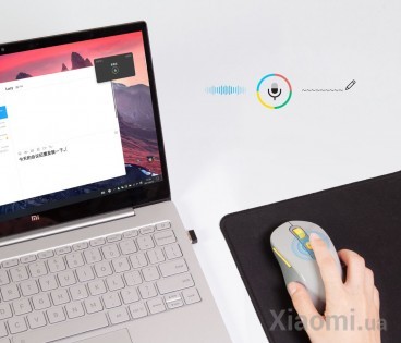 Беспроводная мышь Xiaomi Aimore Smart Voice M1 со встроенным интерфейсом Xiao Ai Gray