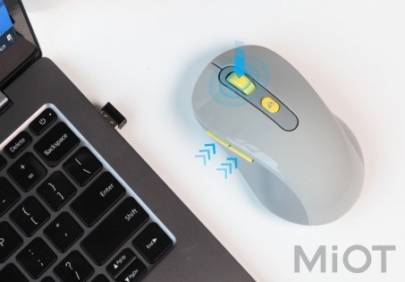 Бездротова мишка Xiaomi Aimore Smart Voice M1 з вбудованим інтерфейсом Xiao Ai Gray
