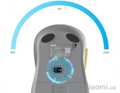 Беспроводная мышь Xiaomi Aimore Smart Voice M1 со встроенным интерфейсом Xiao Ai Gray