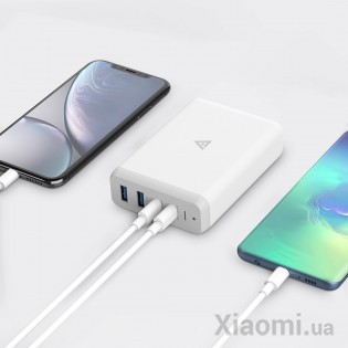 Многопортовое зарядное устройство Xiaomi AKAVO Power Delivery 75W