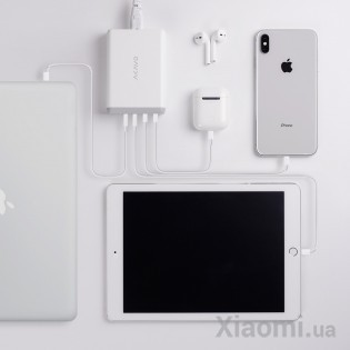 Многопортовое зарядное устройство Xiaomi AKAVO Power Delivery 75W