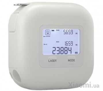 Электронная рулетка Xiaomi AKKU Laser Tape White