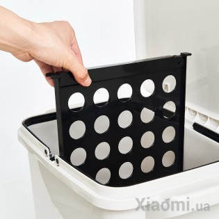 Двухуровневый мусорный бак Xiaomi A&Maison White