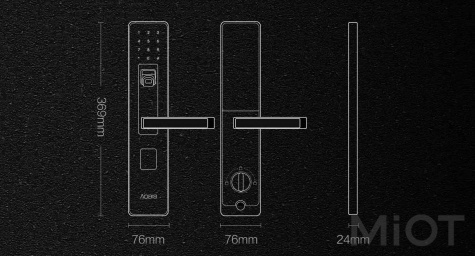 Розумний замок Xiaomi Aqara Smart Door Lock лівий Silver