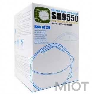 Маска для очищення повітря Xiaomi  Authentic NIOSH N95 FFP2 APPROVED SH9550 Mask 20pcs