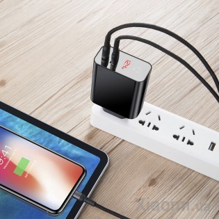 Зарядное устройство с цифровым дисплеем Xiaomi Baseus, 1 USB, Type-C (BS-CH907)