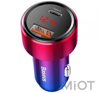 Автомобільний зарядний пристрій Xiaomi Baseus 45W 2USB