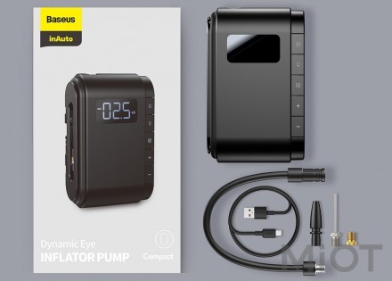 Автомобільний компресор Xiaomi Baseus Dynamic Eye Inflator Pump CRCQB03