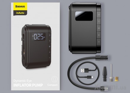 Автомобильный компрессор Xiaomi Baseus Dynamic Eye Inflator Pump CRCQB03