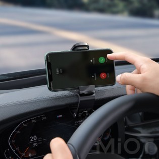 Автотримач для смартфона на кермо Xiaomi Baseus Big Mouth Pro Black (SUDZ-A01)