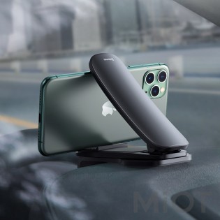 Автотримач для смартфона на кермо Xiaomi Baseus Big Mouth Pro Black (SUDZ-A01)