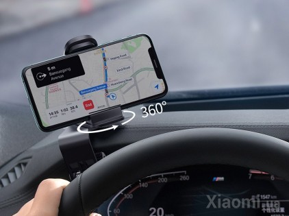 Автодержатель для смартфона на руль Xiaomi Baseus Big Mouth Pro Black (SUDZ-A01)