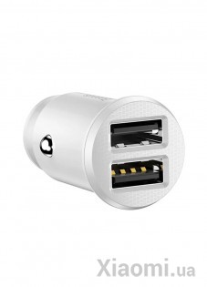 Автомобильное зарядное устройство Xiaomi Baseus Car Charger Mini Quick Charge 3.0 2xUSB White (CCALL-YD02)