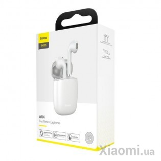 Беспроводные наушники Xiaomi Baseus Encok TWS W04 White