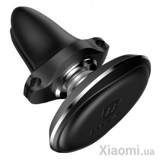 Автодержатель для смартфона магнитный Xiaomi Baseus Magnetic Air Vent Car Mount With Cable Clip Black SUGX-A01