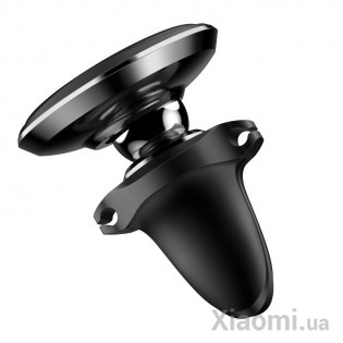 Автодержатель для смартфона магнитный Xiaomi Baseus Magnetic Air Vent Car Mount With Cable Clip Black SUGX-A01