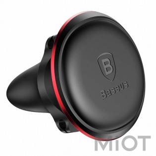 Автотримач для смартфона магнітний Xiaomi Baseus Magnetic Air Vent Car Mount With Cable Clip Red SUGX-A01