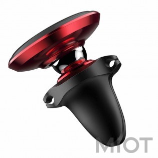 Автотримач для смартфона магнітний Xiaomi Baseus Magnetic Air Vent Car Mount With Cable Clip Red SUGX-A01