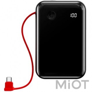 Універсальна батарея Xiaomi Baseus Mini S Digital Display Power Bank 10000 mAh Black