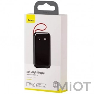 Універсальна батарея Xiaomi Baseus Mini S Digital Display Power Bank 10000 mAh Black