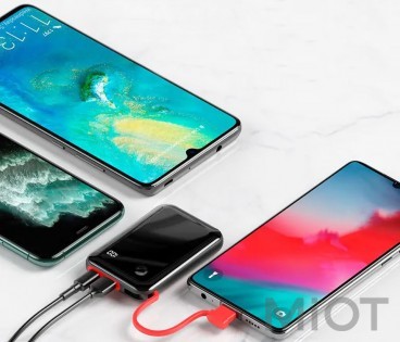 Універсальна батарея Xiaomi Baseus Mini S Digital Display Power Bank 10000 mAh Black