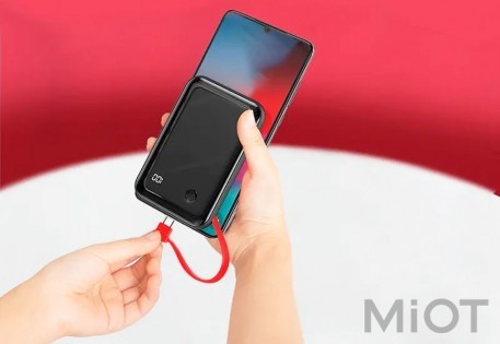 Універсальна батарея Xiaomi Baseus Mini S Digital Display Power Bank 10000 mAh Black