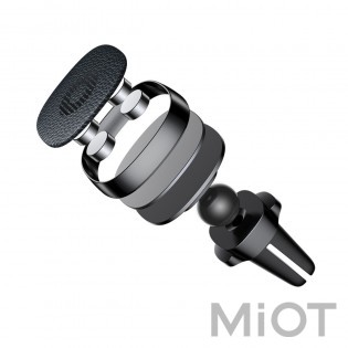 Автотримач для смартфона магнітний Xiaomi Baseus Privity Pro Air Magnet Bracket Black (SUMQ-PR01)