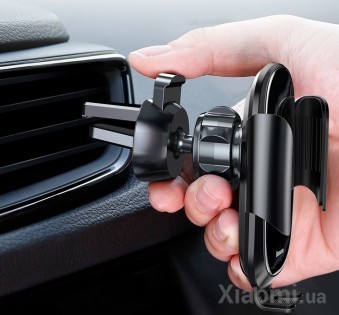 Автодержатель для смартфона магнитный Xiaomi Baseus Smart Car Mount Black SUGENT-ZN01