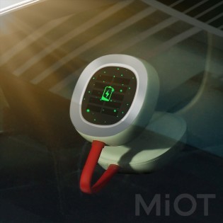 Автомобильная лампа для чтения на солнечных батареях Xiaomi Baseus Solar Car Reading Light White