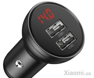 Автомобильное зарядное устройство Xiaomi Baseus USB4.8A 24W