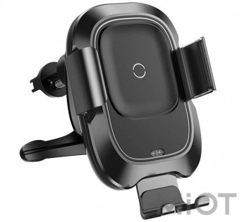 Автотримач для смартфона Xiaomi Baseus Wireless Charger Smart Vehicle Holder (WXZN-01) Black