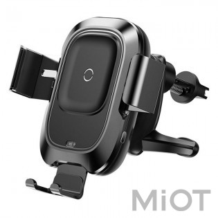Автотримач для смартфона Xiaomi Baseus Wireless Charger Smart Vehicle Holder (WXZN-01) Black