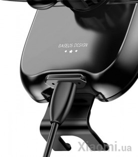Автодержатель для смартфона Xiaomi Baseus Wireless Charger Smart Vehicle Holder (WXZN-01) Black