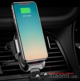 Автодержатель для смартфона Xiaomi Baseus Wireless Charger Smart Vehicle Holder (WXZN-01) Black