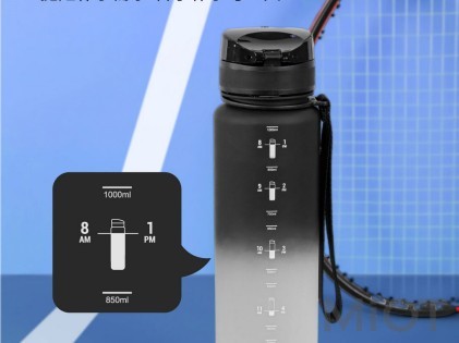 Бутылка для воды Xiaomi BUFFi5 JOY outdoor sports water cup 1000 мл Black-White
